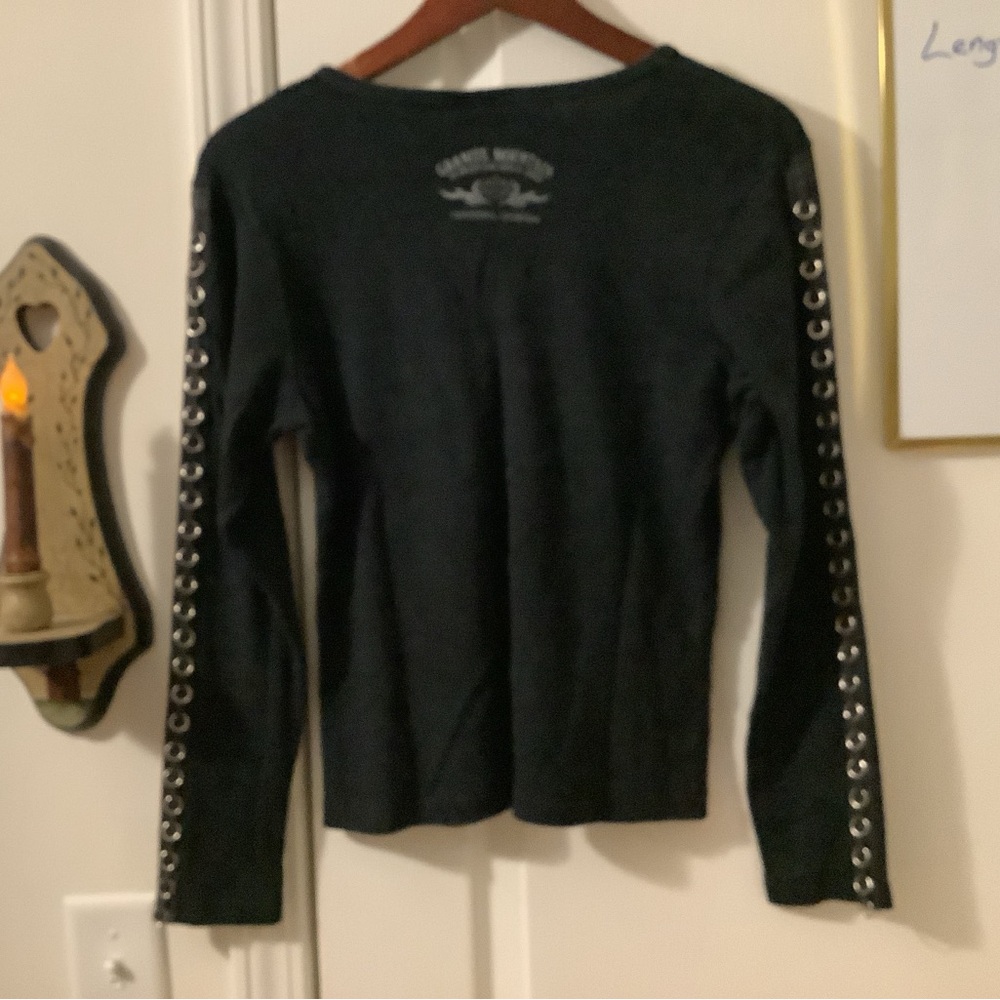 Nice Long Sleeve Black H-D Top 
Sz Med-Lrg.EUC